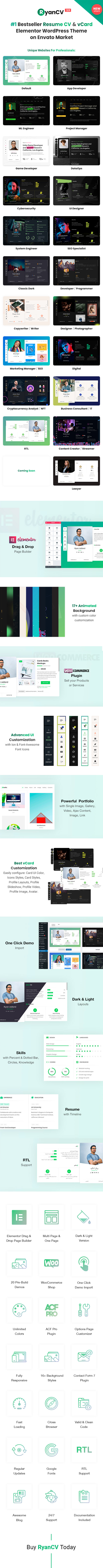 Personal Portfolio Resume Wordpress Theme