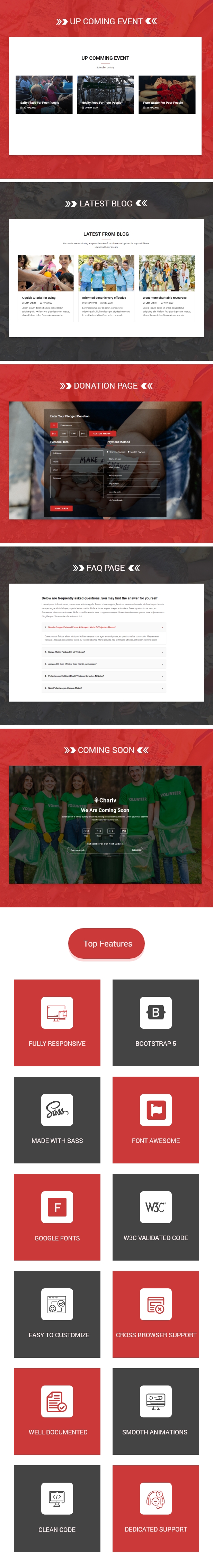 Crowdfunding Website Template using Bootstrap - Chariv - 2