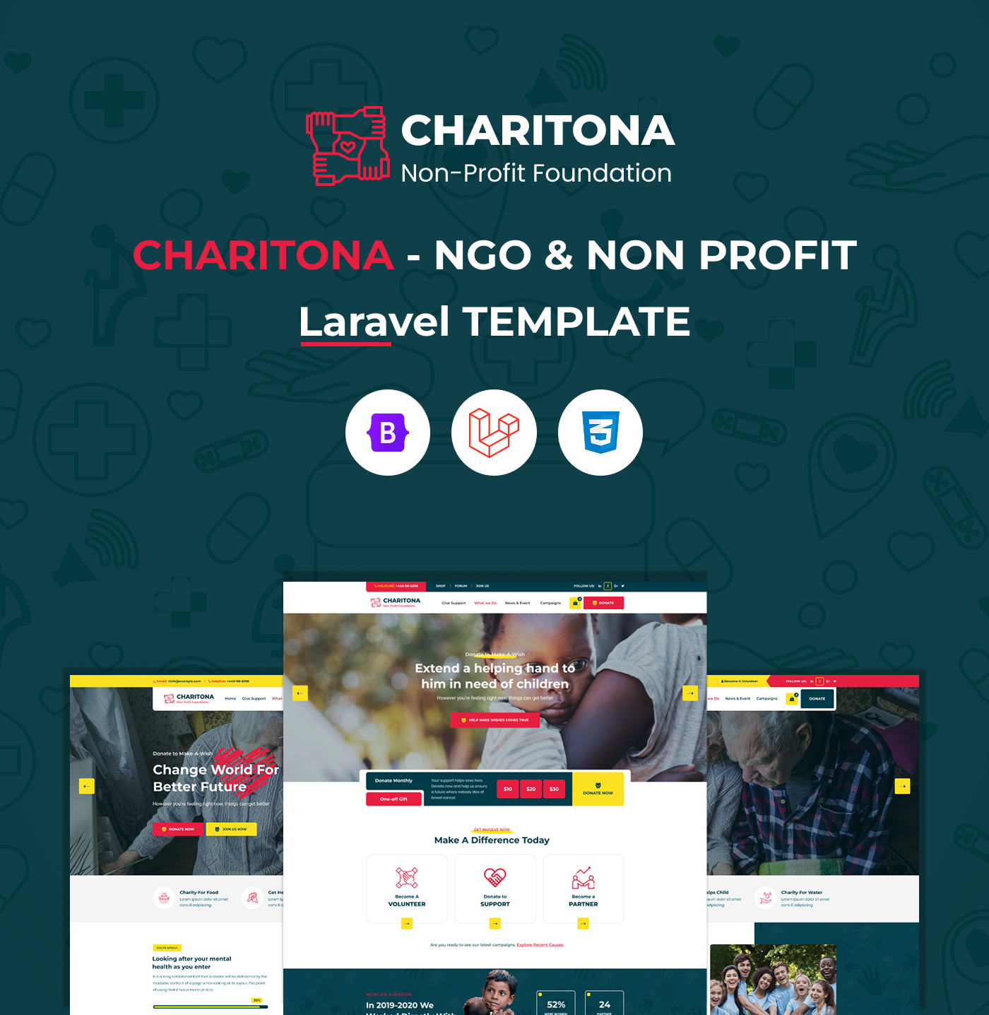 Charitona - Charity & Nonprofit Laravel 12 Template - 9