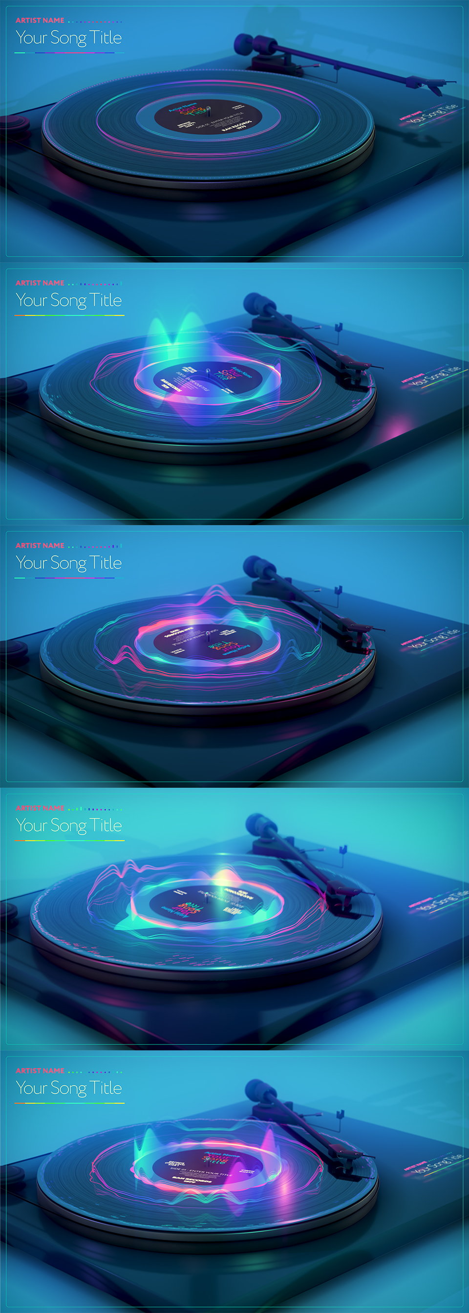 Turntable Music Visualizer - 2