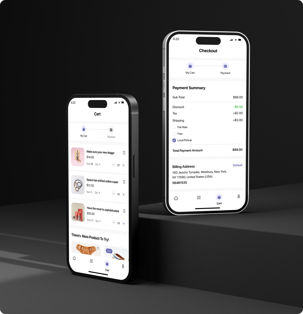 Pet Product Store App - E-commerce Store app in Flutter 3.x (Android, iOS) with WooCommerce Full App - 20