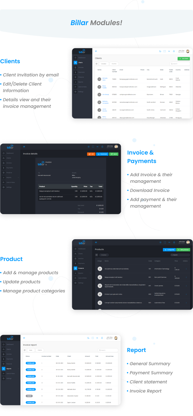 Billar - Invoice Management System - 3