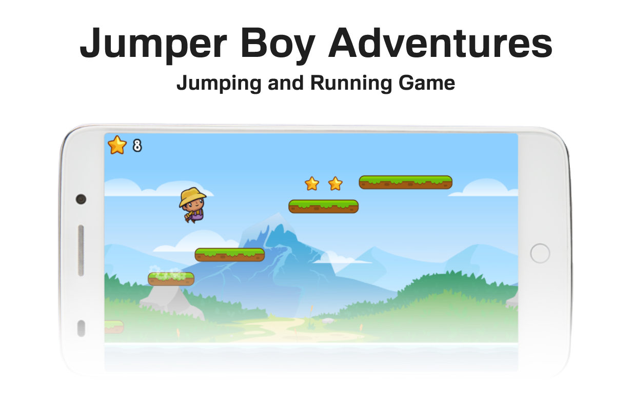 Jumper Boy Adventures Game Android Studio Project with AdMob Ads + Ready to  Publish