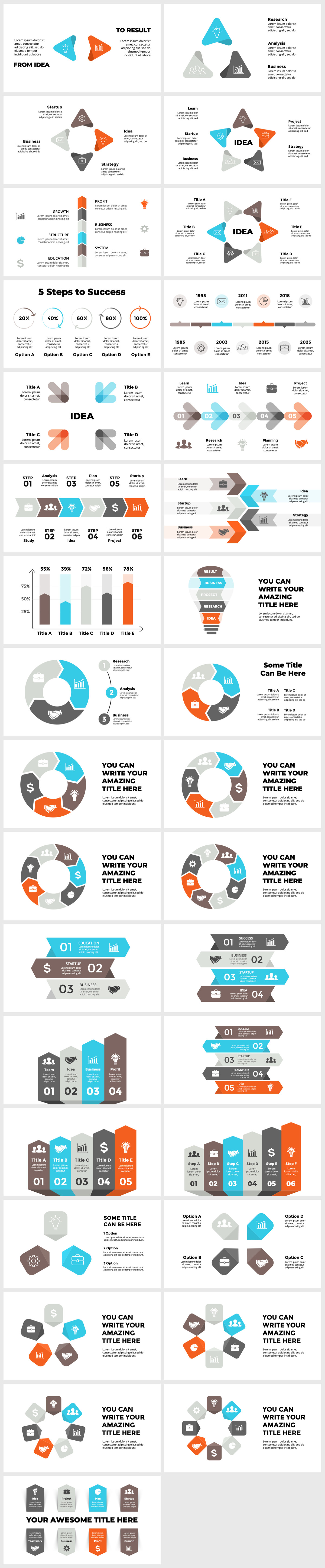 Wowly - 3500 Infographics & Presentation Templates! Updated! PowerPoint Canva Figma Sketch Ai Psd. - 201