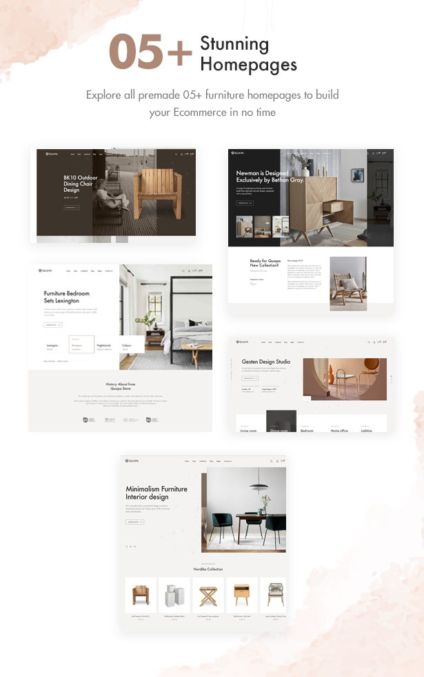 05+ Furniture Demos Homepages