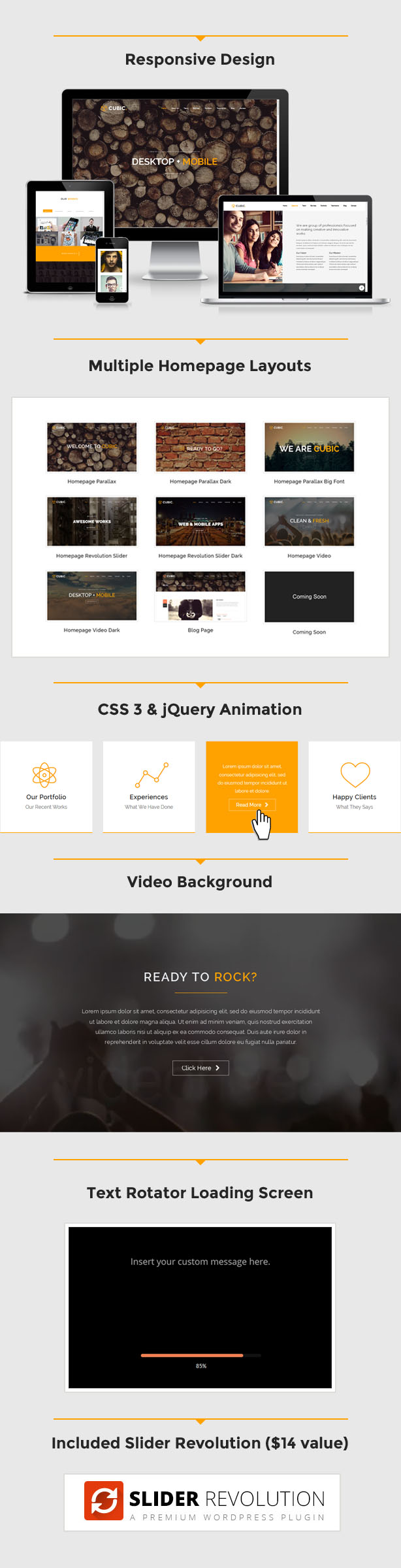Cubic - One Page Creative Website Template - 1