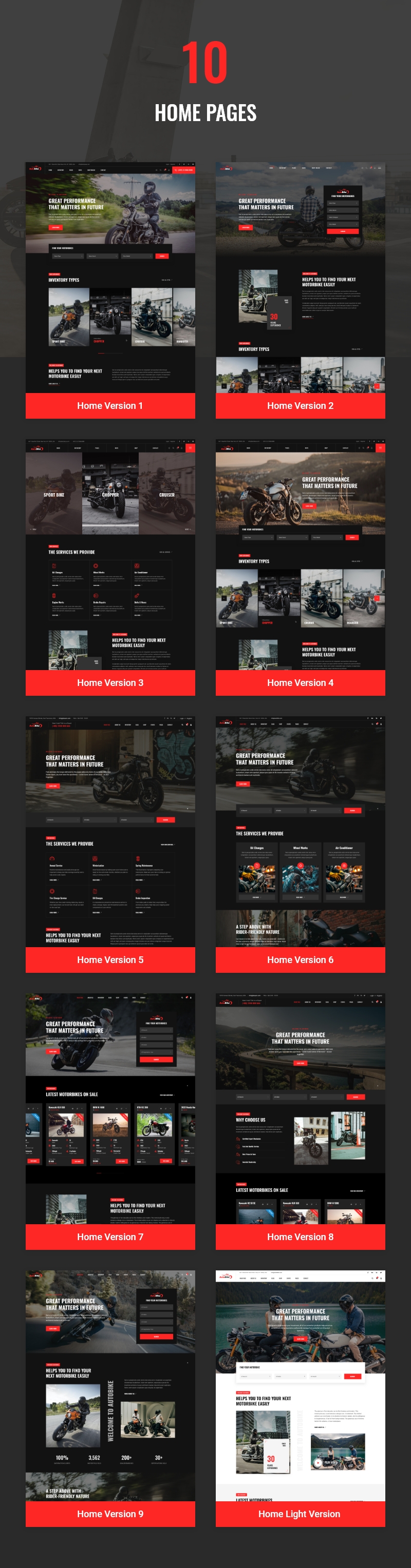Autobike - Motorcycle Store & Bike Rental Services WordPress Theme - 3