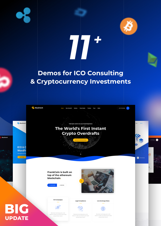 Businext - Business, Finance & Crypto Currency WordPress Theme