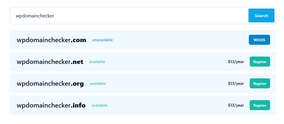 WP Domain Checker - 2