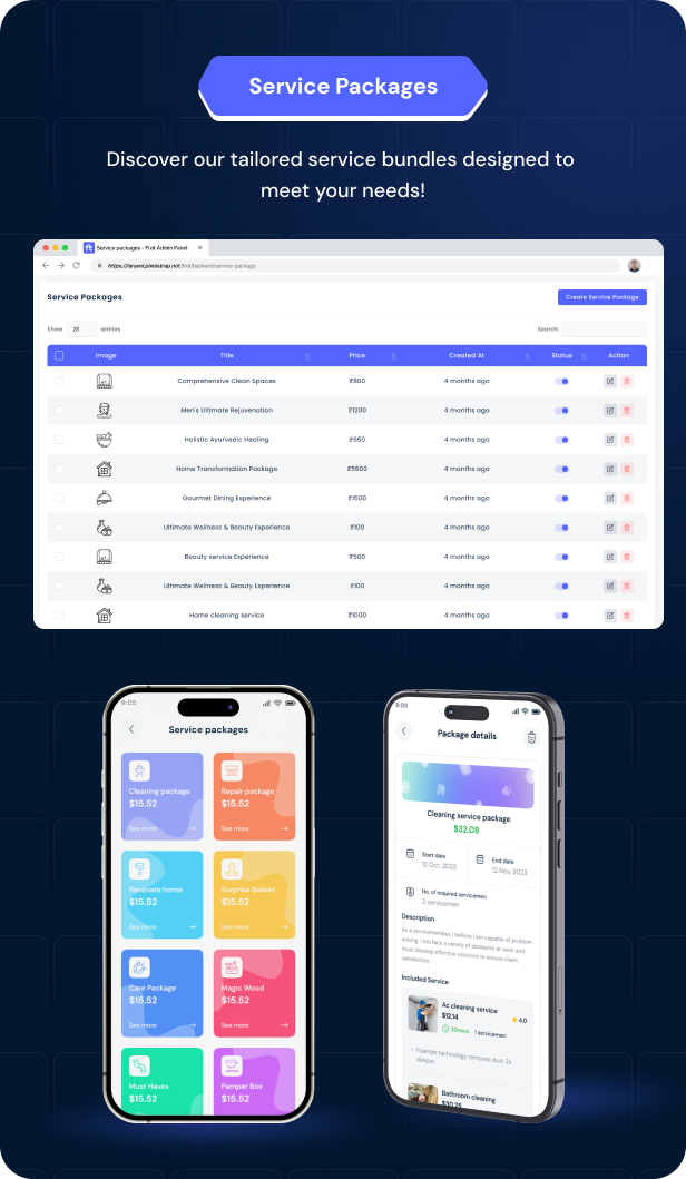 Fixit | Multi Vendor On Demand, Handyman, Home service Flutter App with Admin Complete Solution