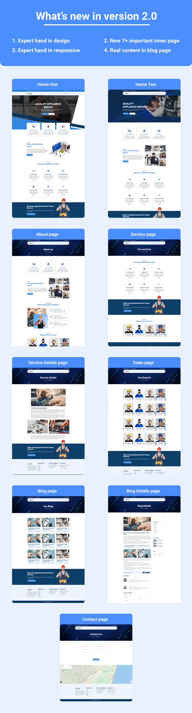 Solvit - Computer & Mobile Repair HTML Template - 1