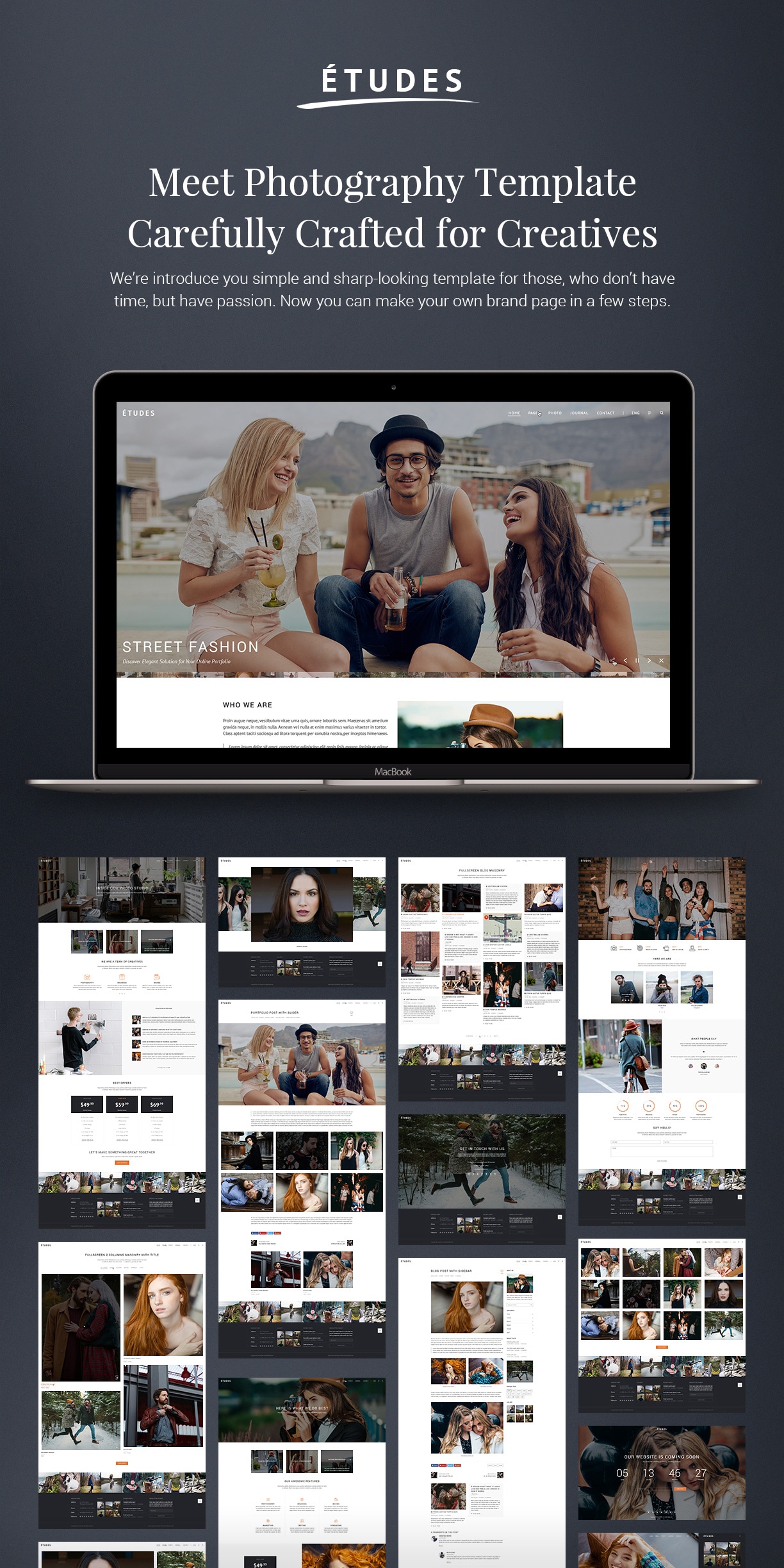 Premium Photo Template - Etudes - 1