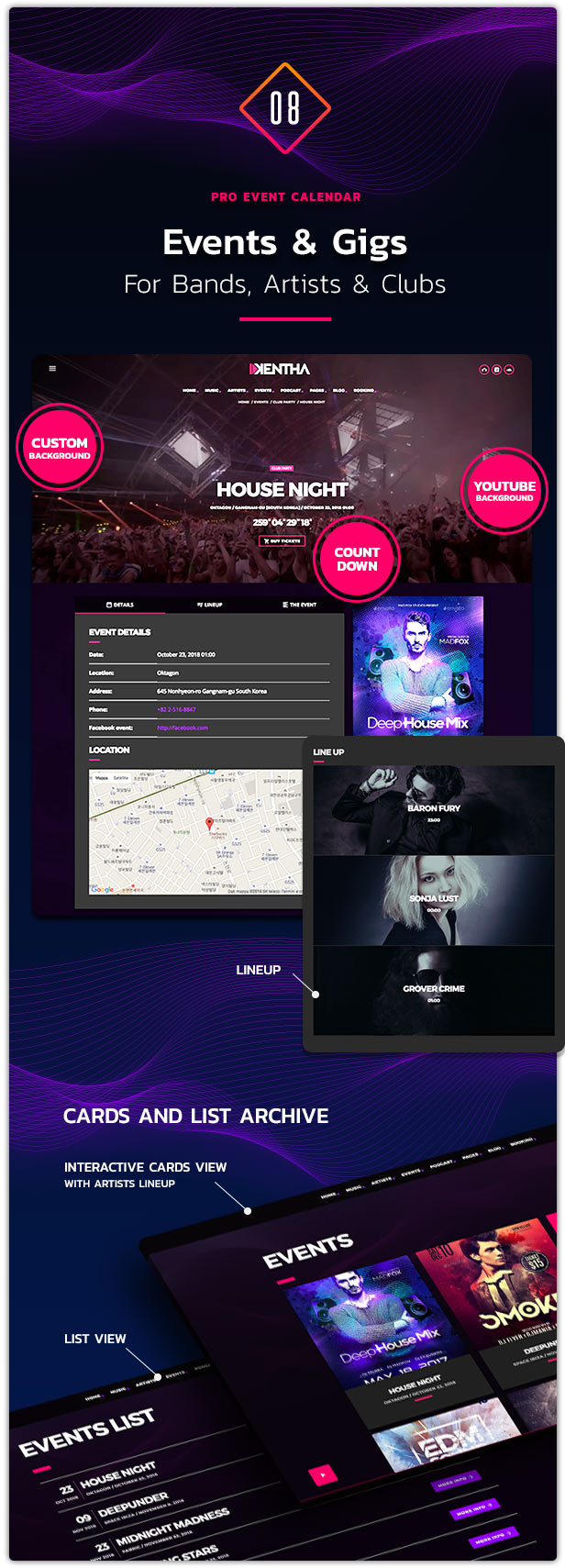 Kentha Music WordPress Theme 09