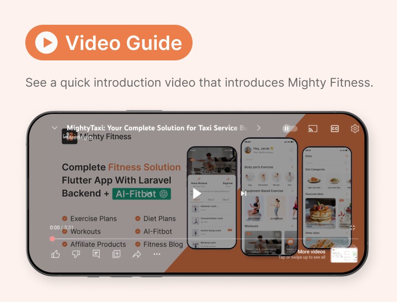 Mighty Fitness: Complete Fitness Solution Flutter App With Laravel Backend + ChatGPT(AIFitbot) - 18