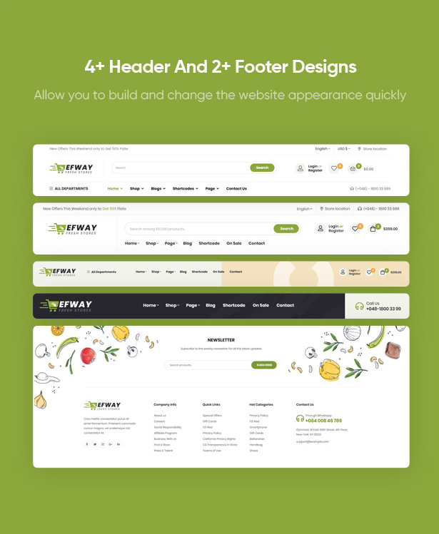 Efway - Food Store eCommerce Prestashop Theme