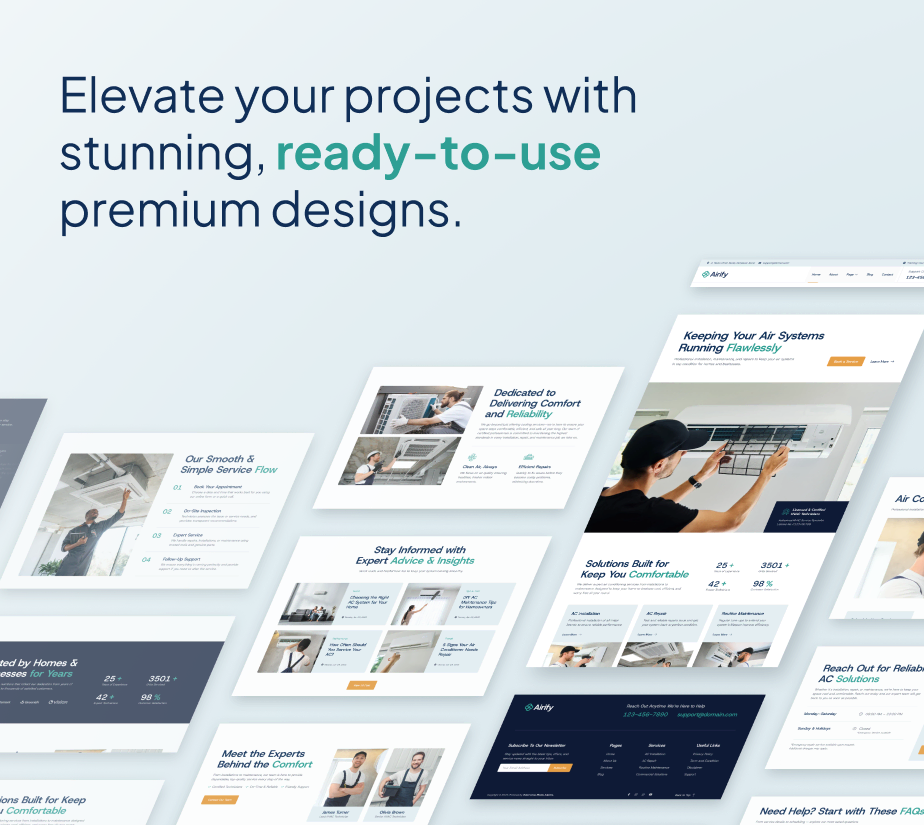 Airify – HVAC Repair Service FSE WordPress Theme - 5
