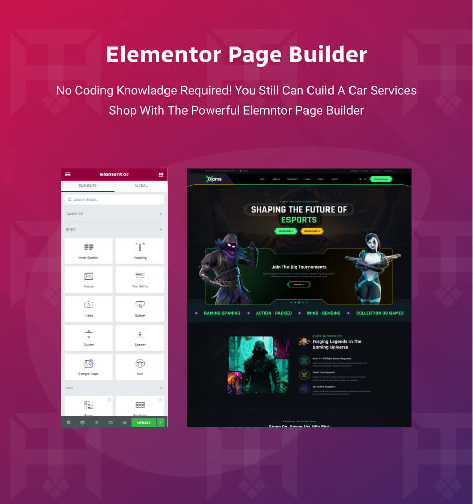 Bame - eSports and Gaming WordPress Theme