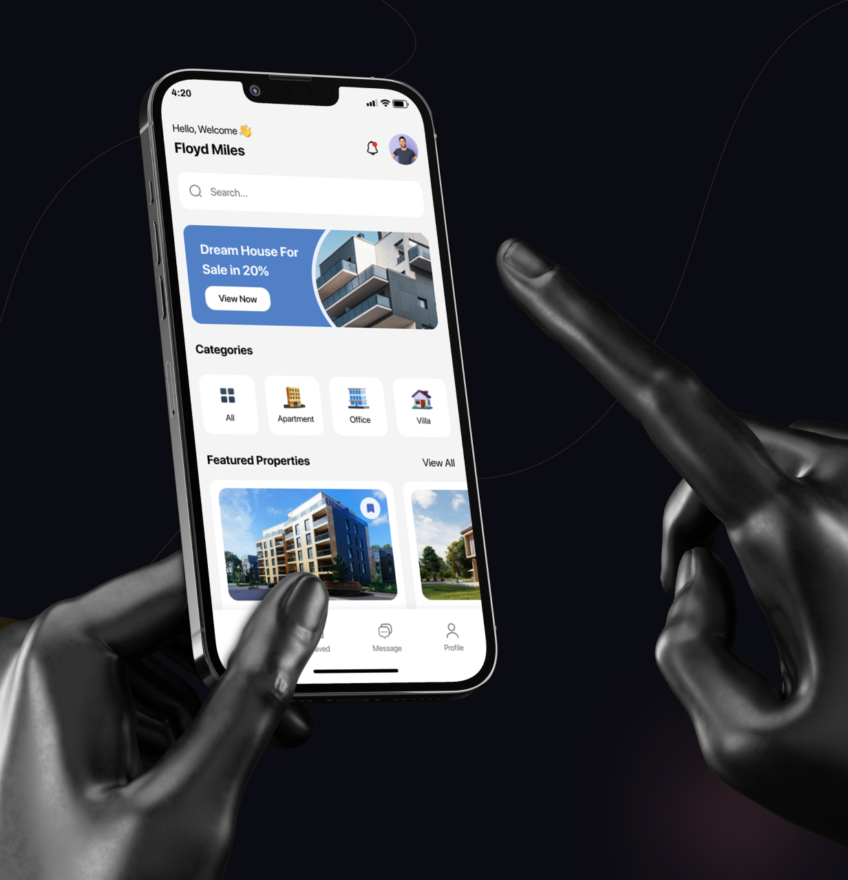 UrbanEstate UI Template: Buy, Rent Property app in Flutter(Android, iOS) | HouseHive App - 15