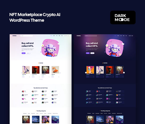 Xhibite | NFT Marketplace AI Crypto WordPress Theme