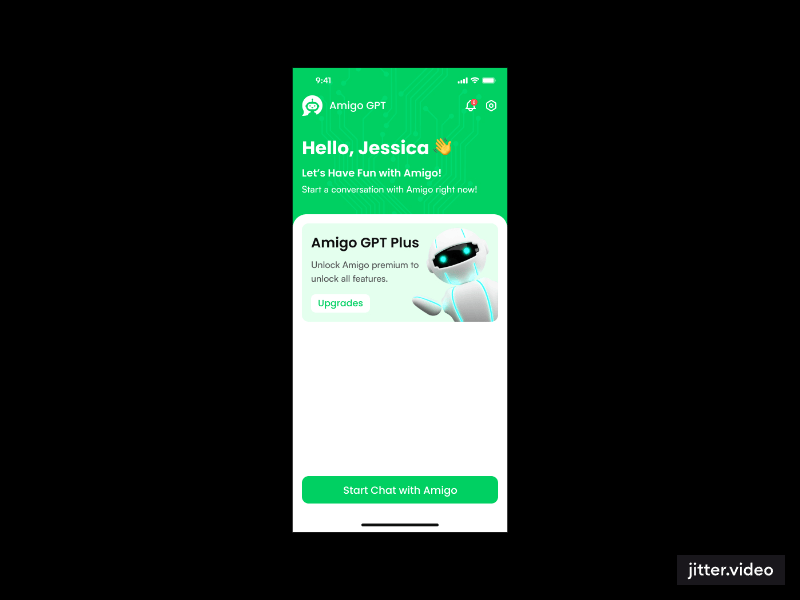AI Chatbot GPT Mobile App PWA HTML Template - Amigo Chat GPT - 2