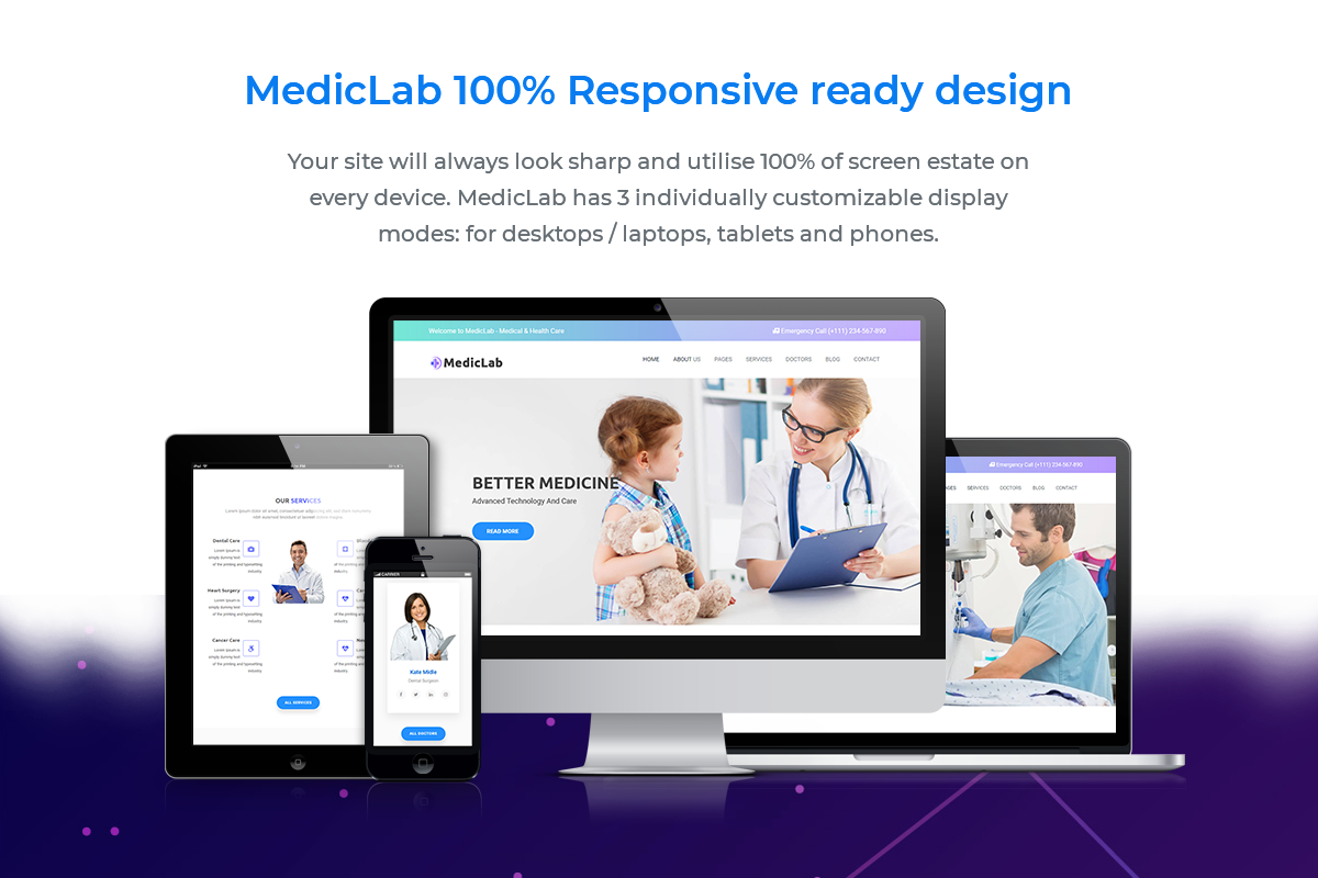 MedicLab - Medical & Health HTML Template - 1