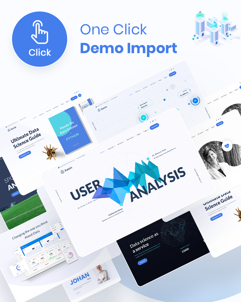 Xamin - Data Science & Analytics SaaS WordPress Theme - 16