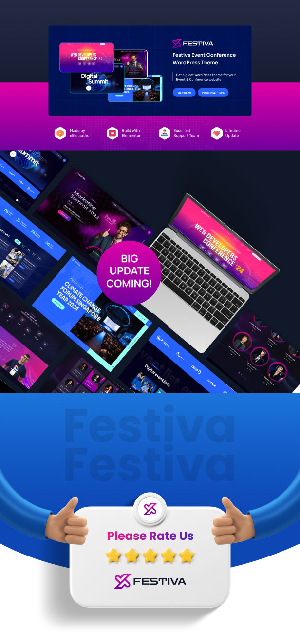 Festiva - Event & Conference WordPress Theme
