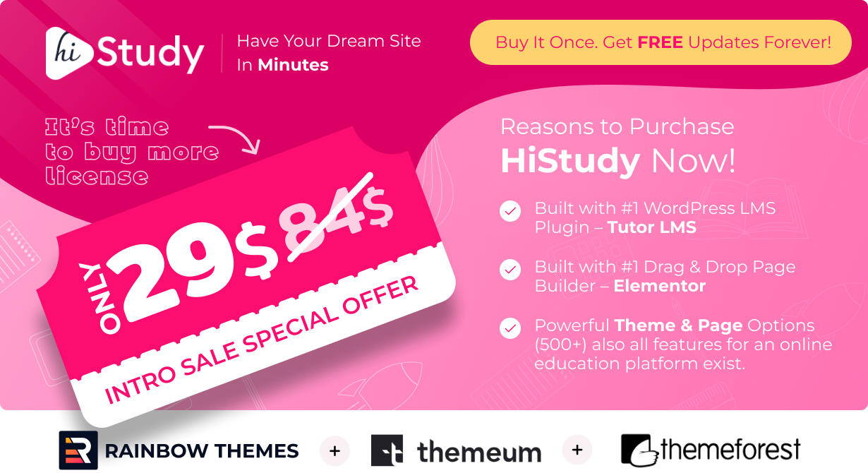 HiStudy - Online Courses & Education WordPress Theme - 2