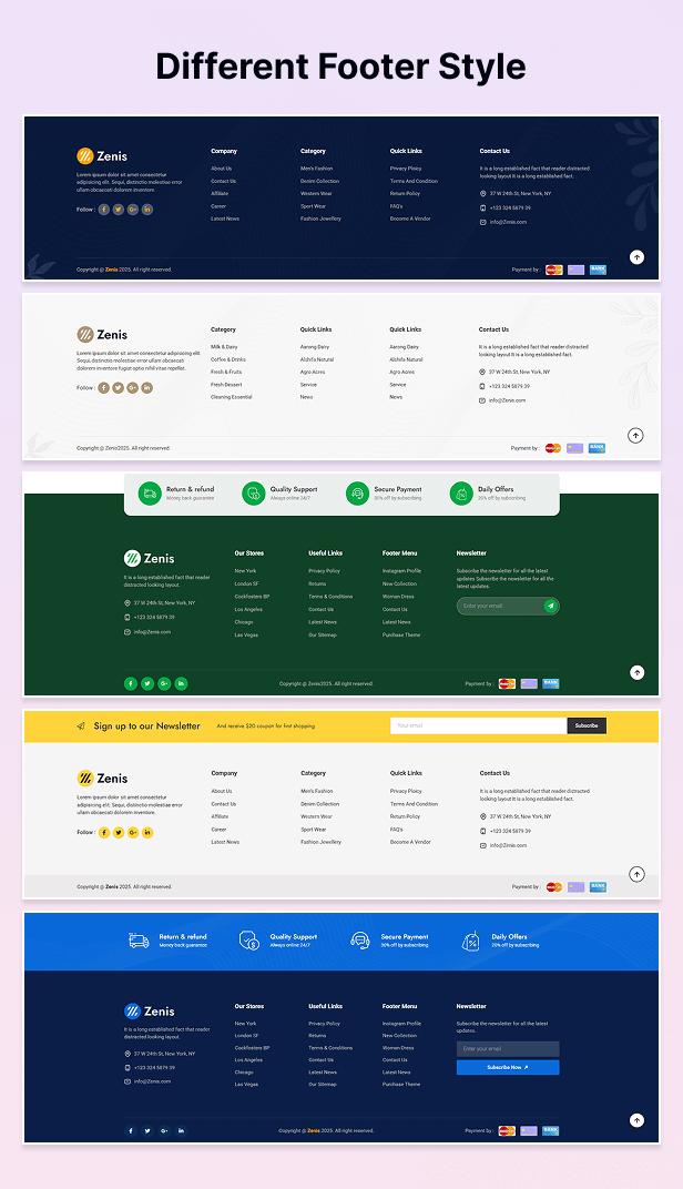 Zenis Footer