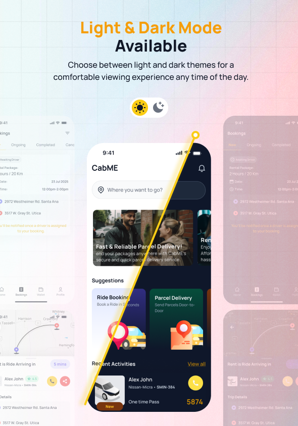 CabME - Flutter Complete Taxi app | Taxi Booking Solution - 9