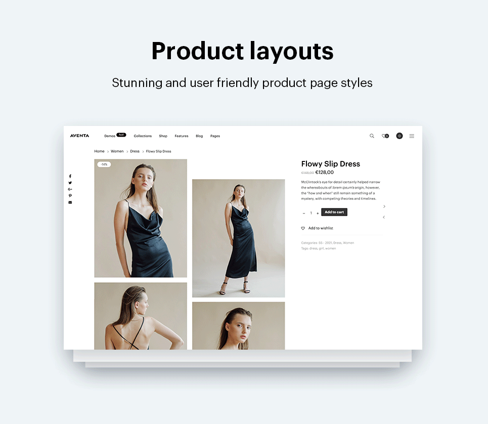 Multiple product layouts