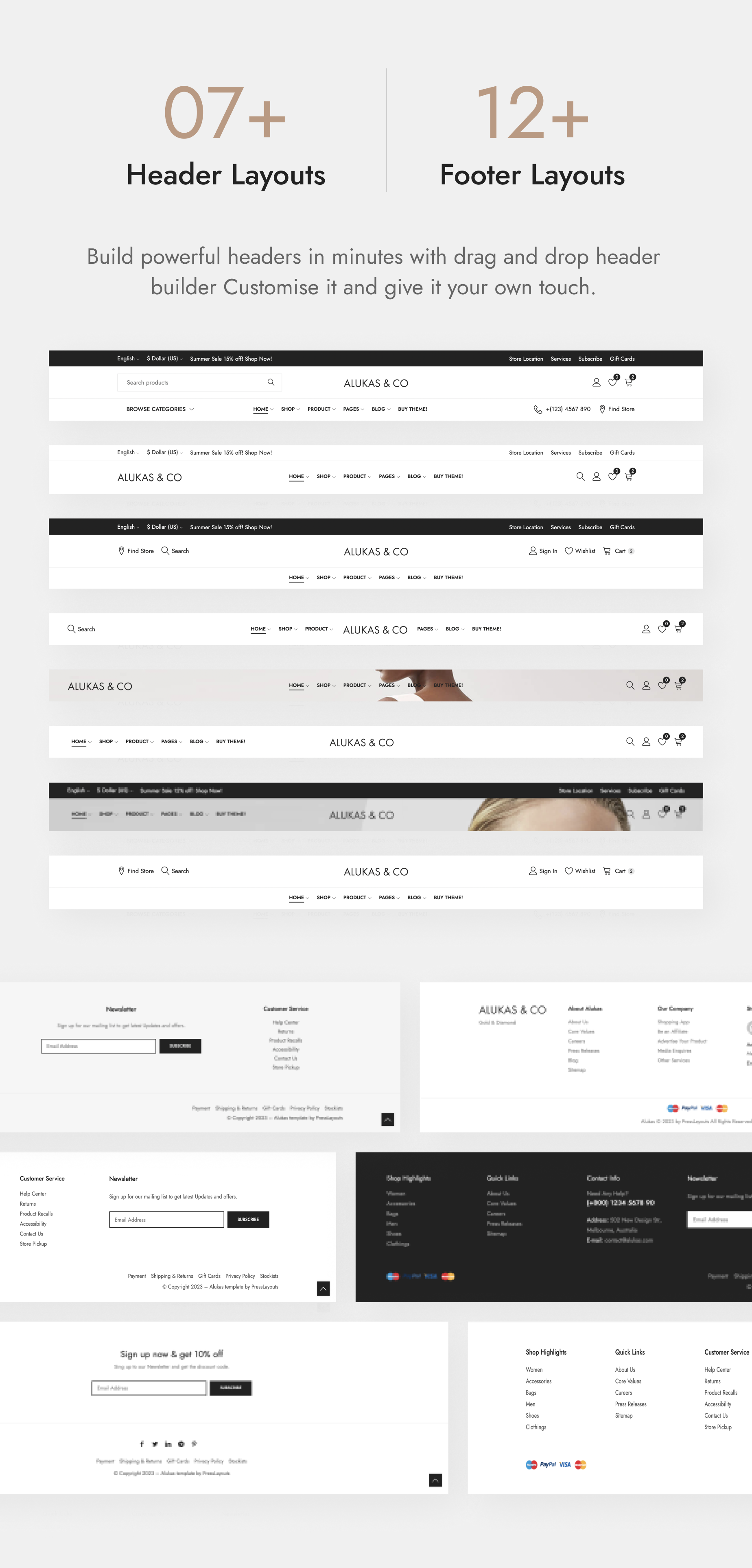 Alukas - Modern Jewelry Store WordPress Theme