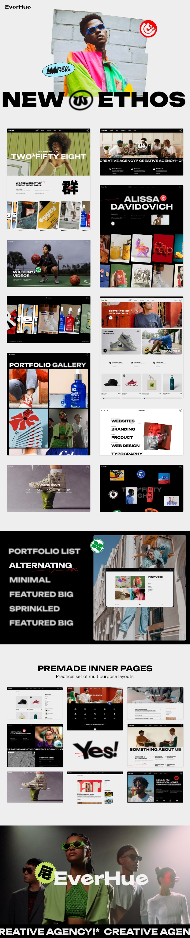 EverHue - Creative Agency & Portfolio WordPress Theme - 1