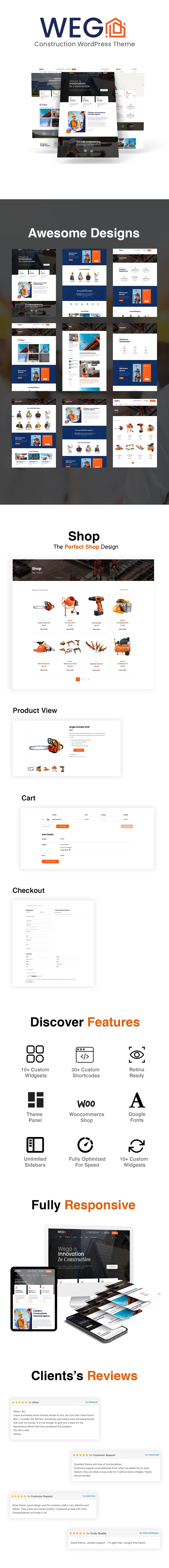 Wega - Construction WordPress Theme - 2