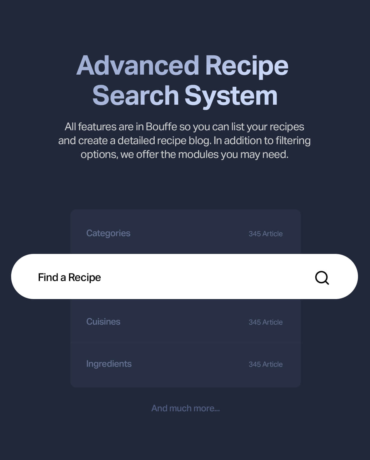 Recipe search