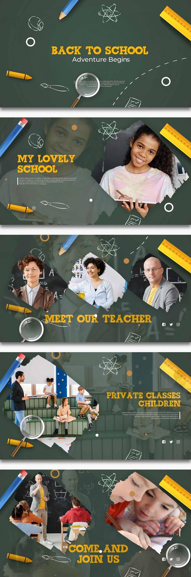 VIDEOHIVE BACK TO SCHOOL INTRODUCTION ⋆ Free After Effects Templates Library
