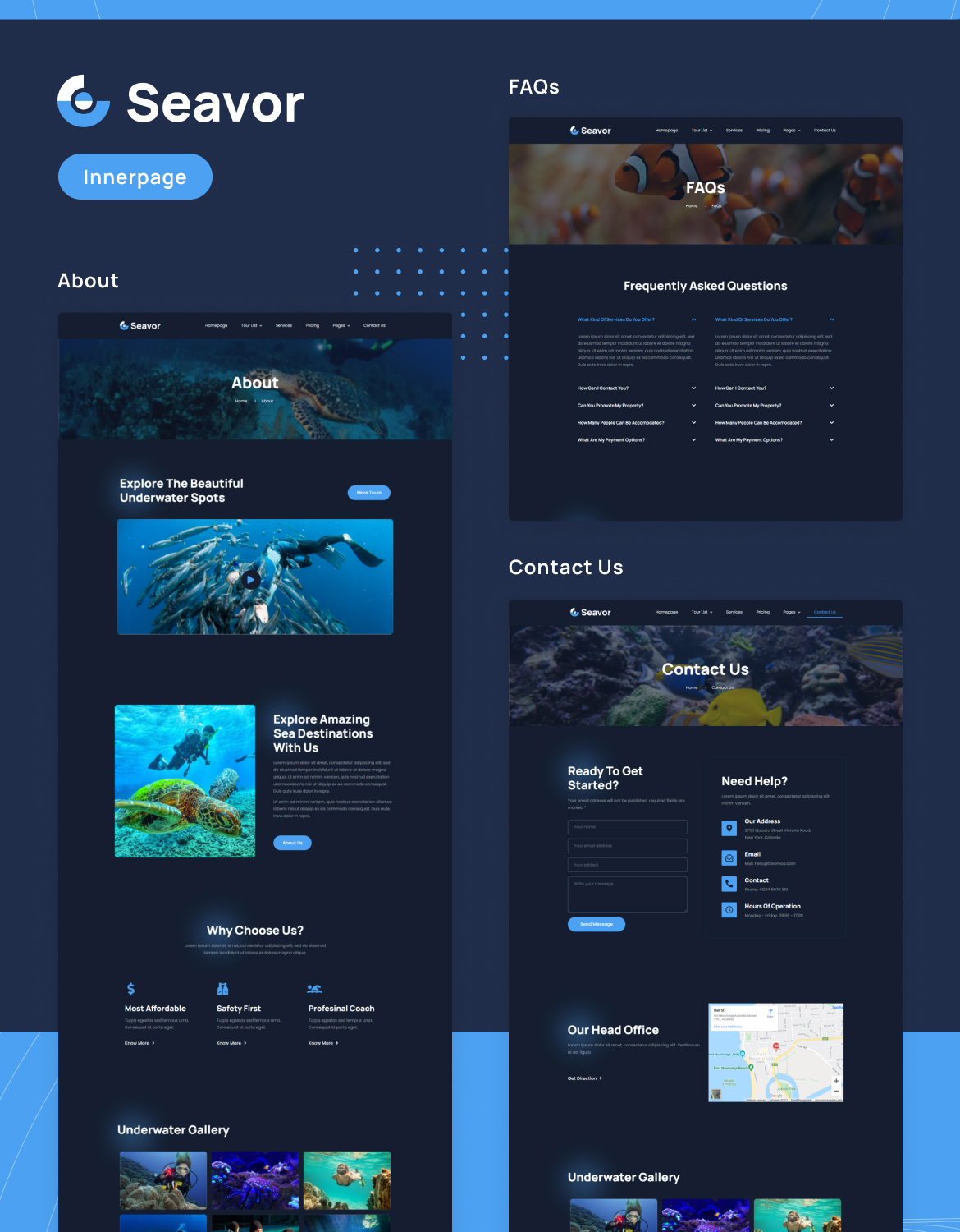 Seavor | Sea Adventure & Travel Elementor Template Kit - 5