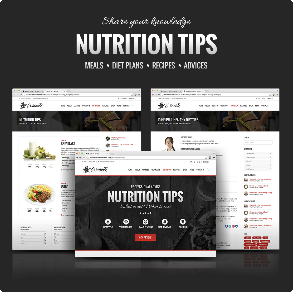 Winner Nutrition Tips