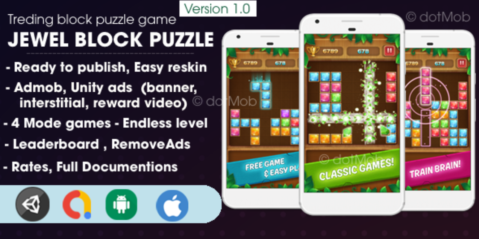 Jewel Block Puzzle - Unity Complete Project
