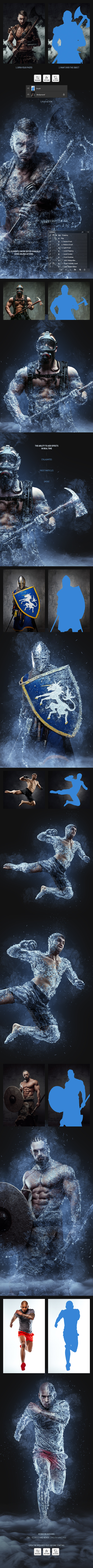 Freezing Photoshop Action - 1