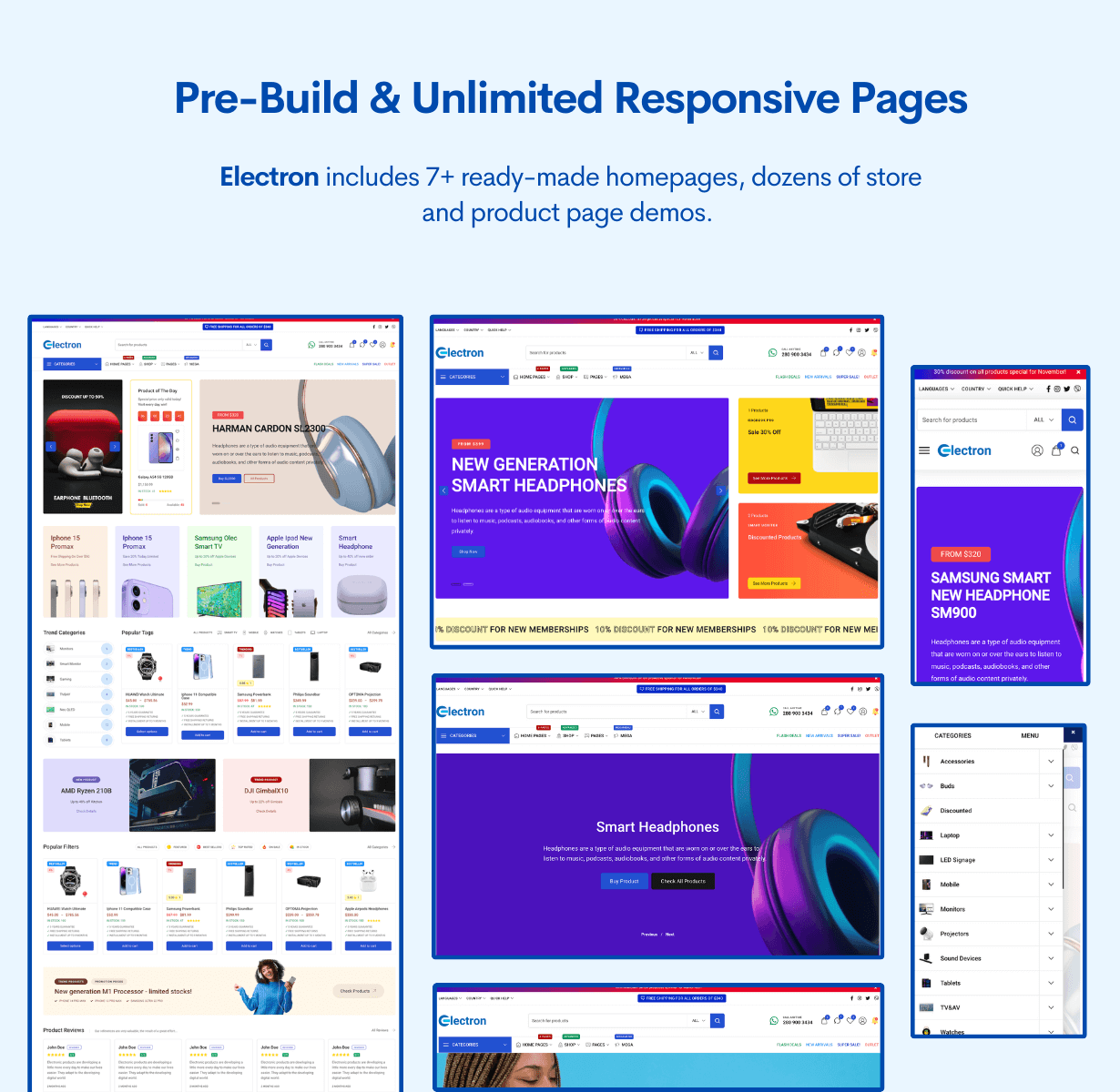 Electron - Bestseller Responsive Shop WooCommerce Theme