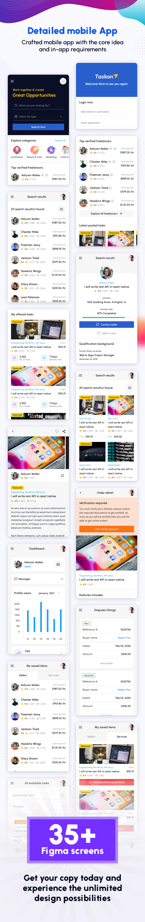 Taskon - Task marketplace Mobile APP Design - 11