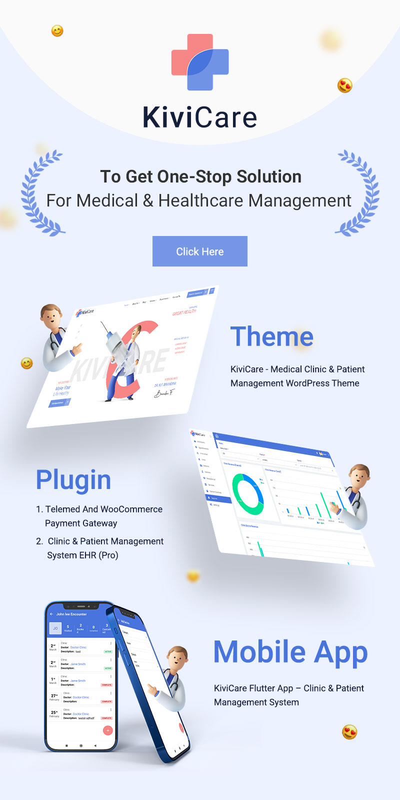 KiviCare - Medical Clinic & Patient Management WordPress Theme - 6