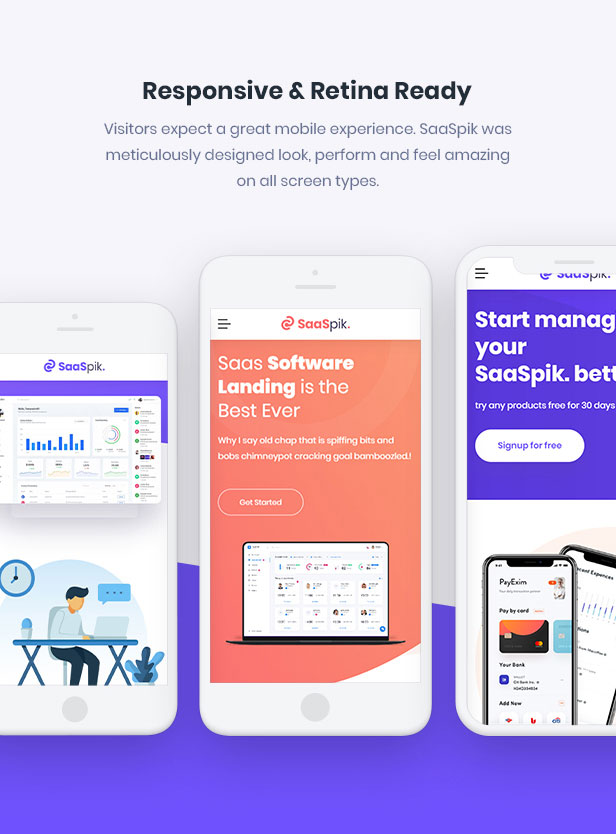SaaSpik - App and SaaS landing HTML Template - 2