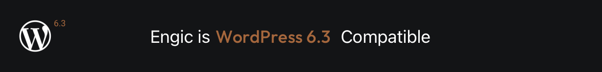 Engic WordPress 6.3