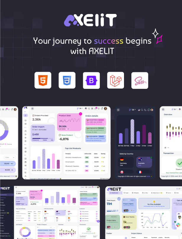 Aexlit Laravel Admin Dashboard Template