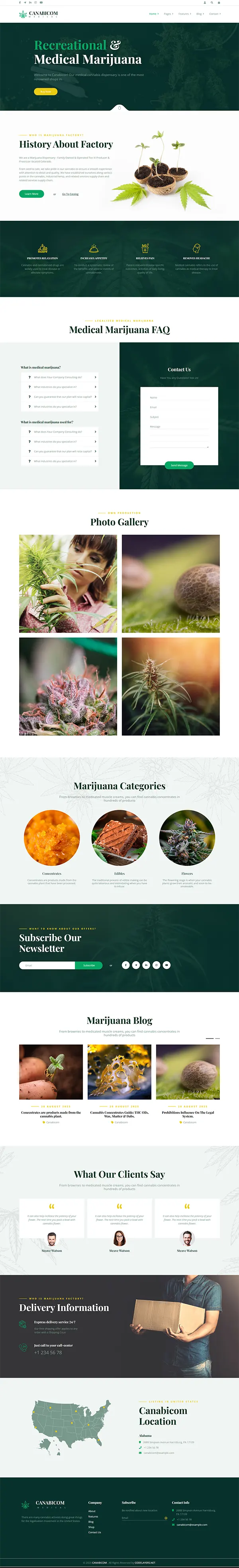 Canabicom joomla template