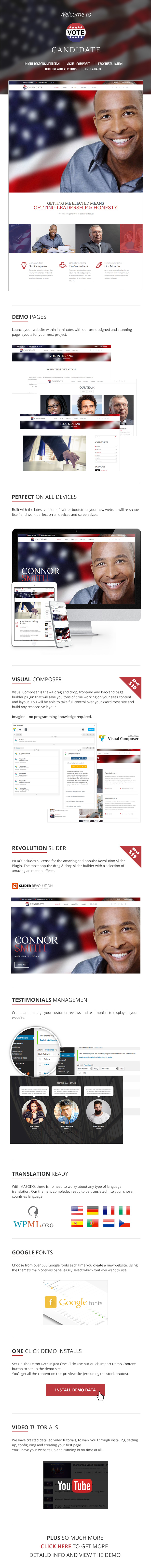 CANDIDATE | Political Campaign, WordPress Theme - 8