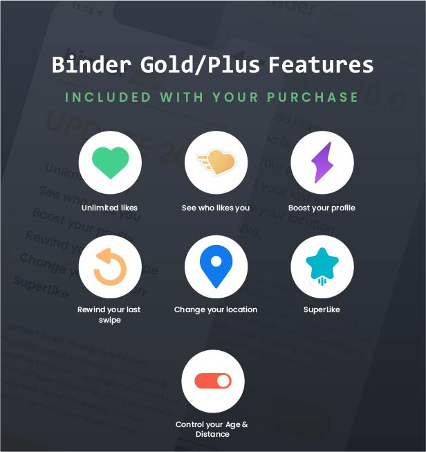 Binder - Dating clone App with admin panel - Android v20.1 - 8