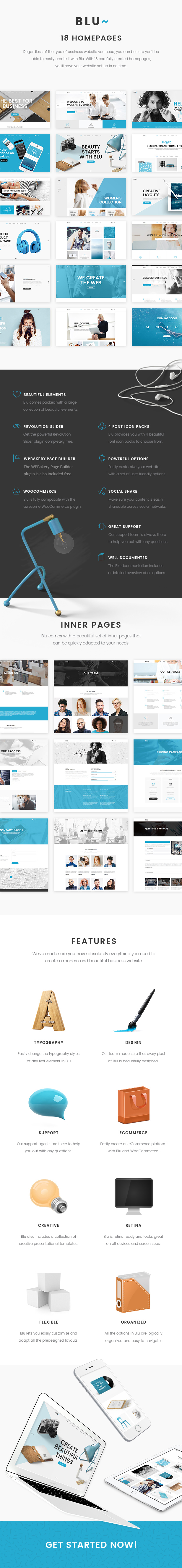 Blu - Beautiful Agency and Business Theme - 1